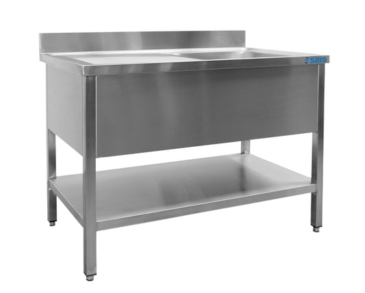 Spültisch 1 Becken, links - B 1000 x T 700 mm | Saro 700-2505L
