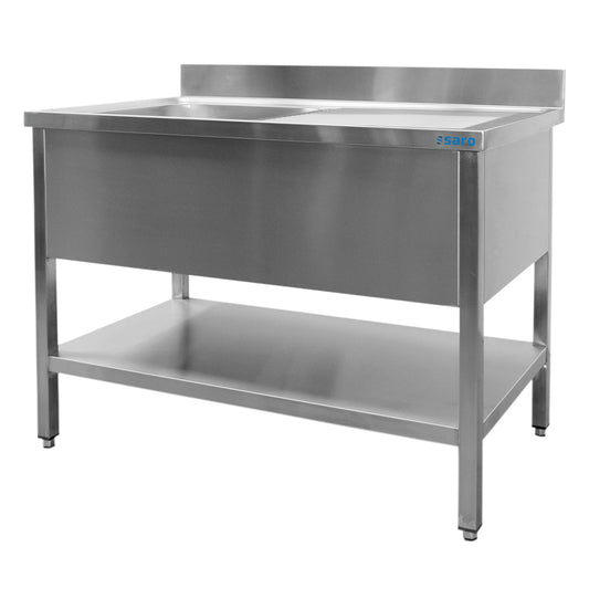 Spültisch 1 Becken, links - B 1800 x T 700 mm | Saro 700-2525L
