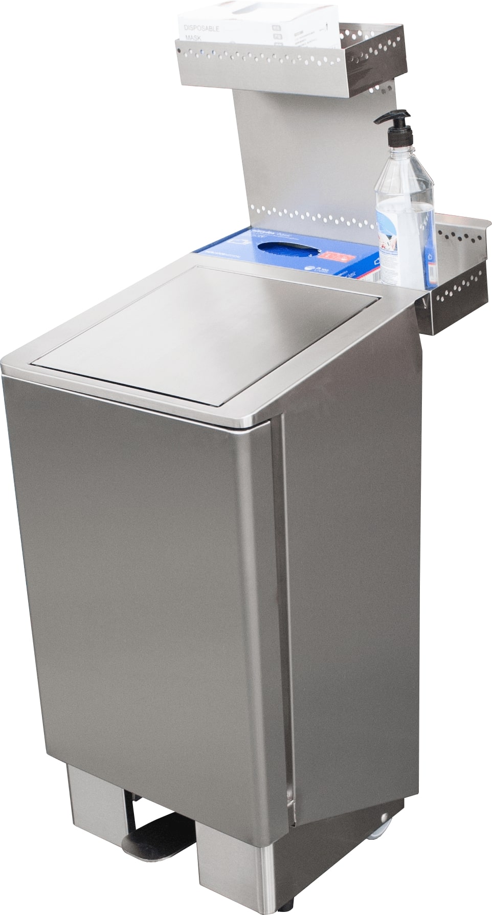 Edelstahlmülleimer 60 Liter,  Modell Apollo | Saro 700-4800