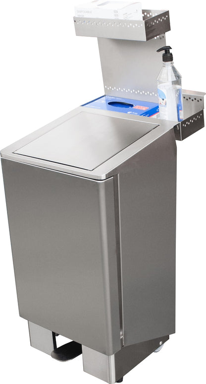 Edelstahlmülleimer 60 Liter,  Modell Apollo | Saro 700-4800