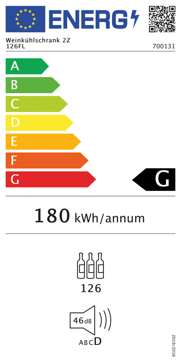 Weinkühlschrank 2Z 126FL | Bartscher 700131 - Bartscher