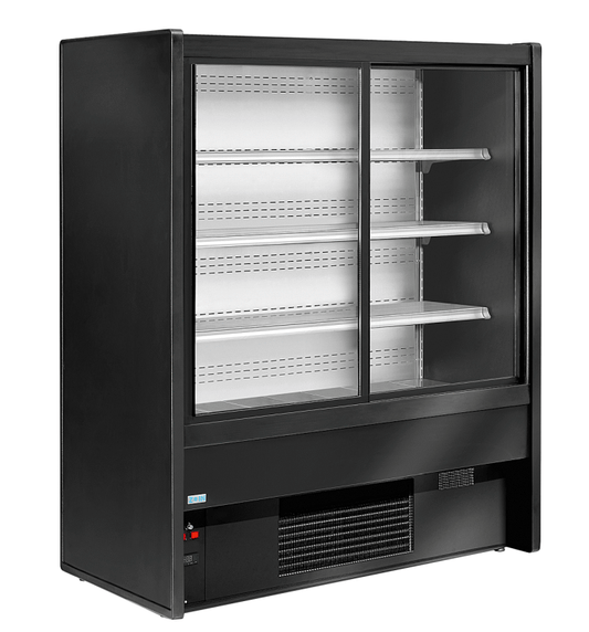 Wandkühlregal Dilara 150 mit Schiebetüren selbstschließend | KBS 826816