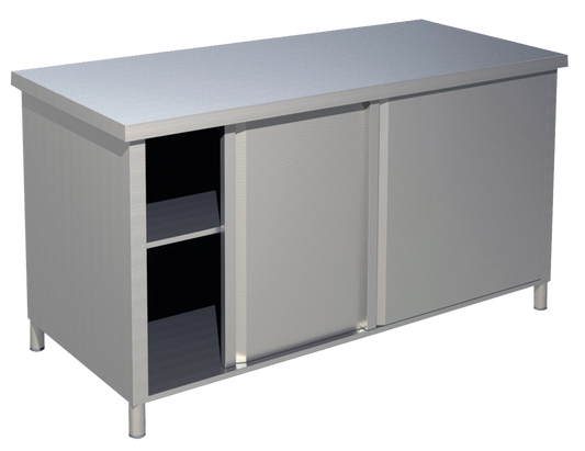 Arbeitsschrank ohne Aufkantung B 100cm x T 60cm | KBS 90212101 - KBS Gastrotechnik