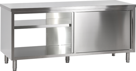 Durchreicheschrank ohne Aufkantung B 200cm x T 70cm | KBS 90320106 - KBS Gastrotechnik