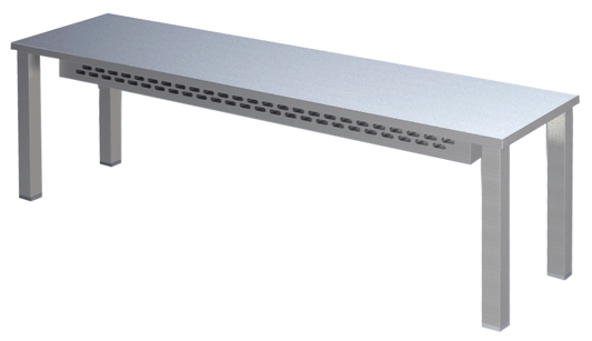 Aufsatzbord 1 Etage Breite 200cm | KBS 91100106 - KBS Gastrotechnik