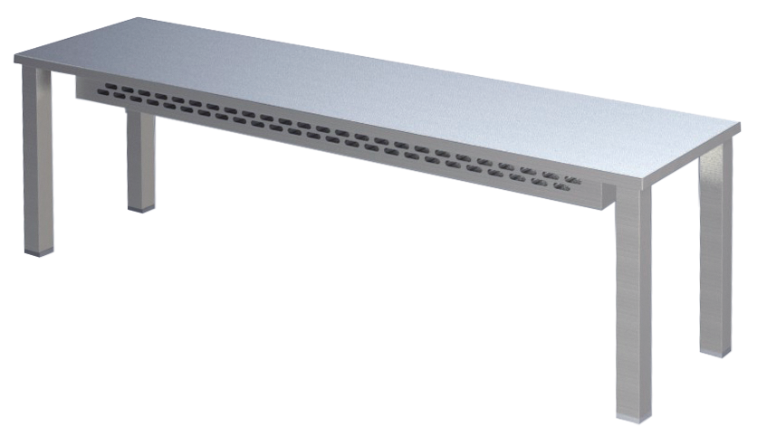 Aufsatzbord 1 Etage Breite 120cm | KBS 91100102 - KBS Gastrotechnik