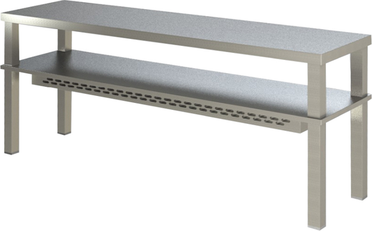 Aufsatzbord 2 Etagen, mit Wärmemodul Breite 100cm | KBS 91103101 - KBS Gastrotechnik