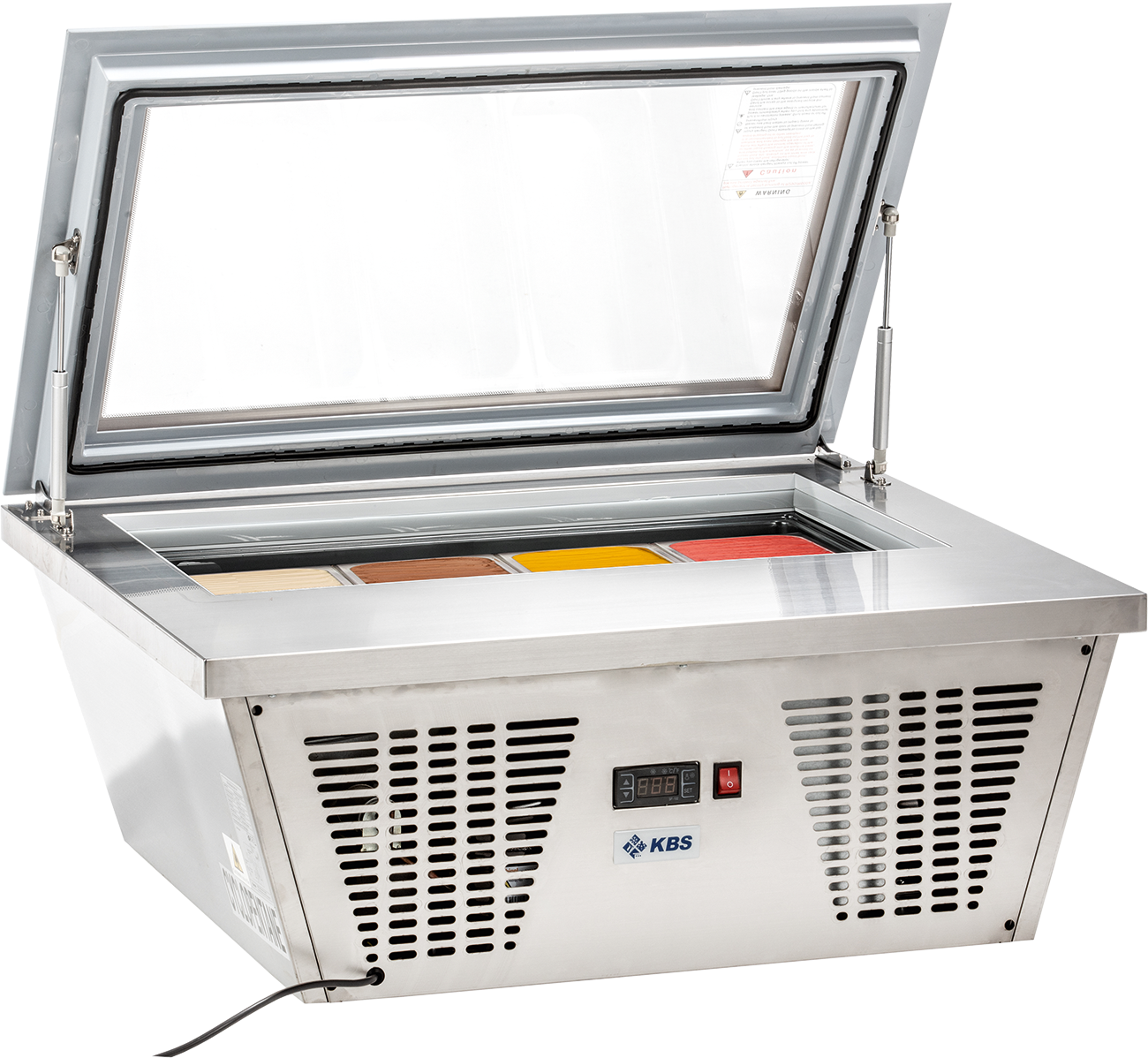 Aufsatzvitrine für Speiseeis ASV 14 Eis | KBS 9150175 - KBS Gastrotechnik