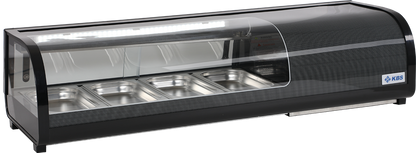 Belegstation Sushi 1200 für 4x GN 1/3 von KBS Gastrotechnik - Seitenansicht