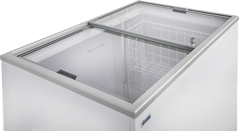 Eiscreme Impuls-Tiefkühltruhe D 200 mit Glasschiebedeckel | KBS 921022 - KBS Gastrotechnik