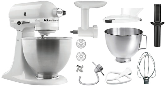 KitchenAid 5K45SSEWH, weiß, 4,28L | Bartscher A150097 - Bartscher