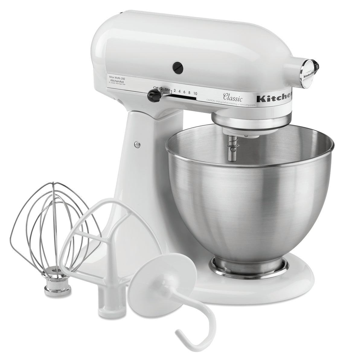 KitchenAid 5K45SSEWH, weiß, 4,28L | Bartscher A150097 - Bartscher