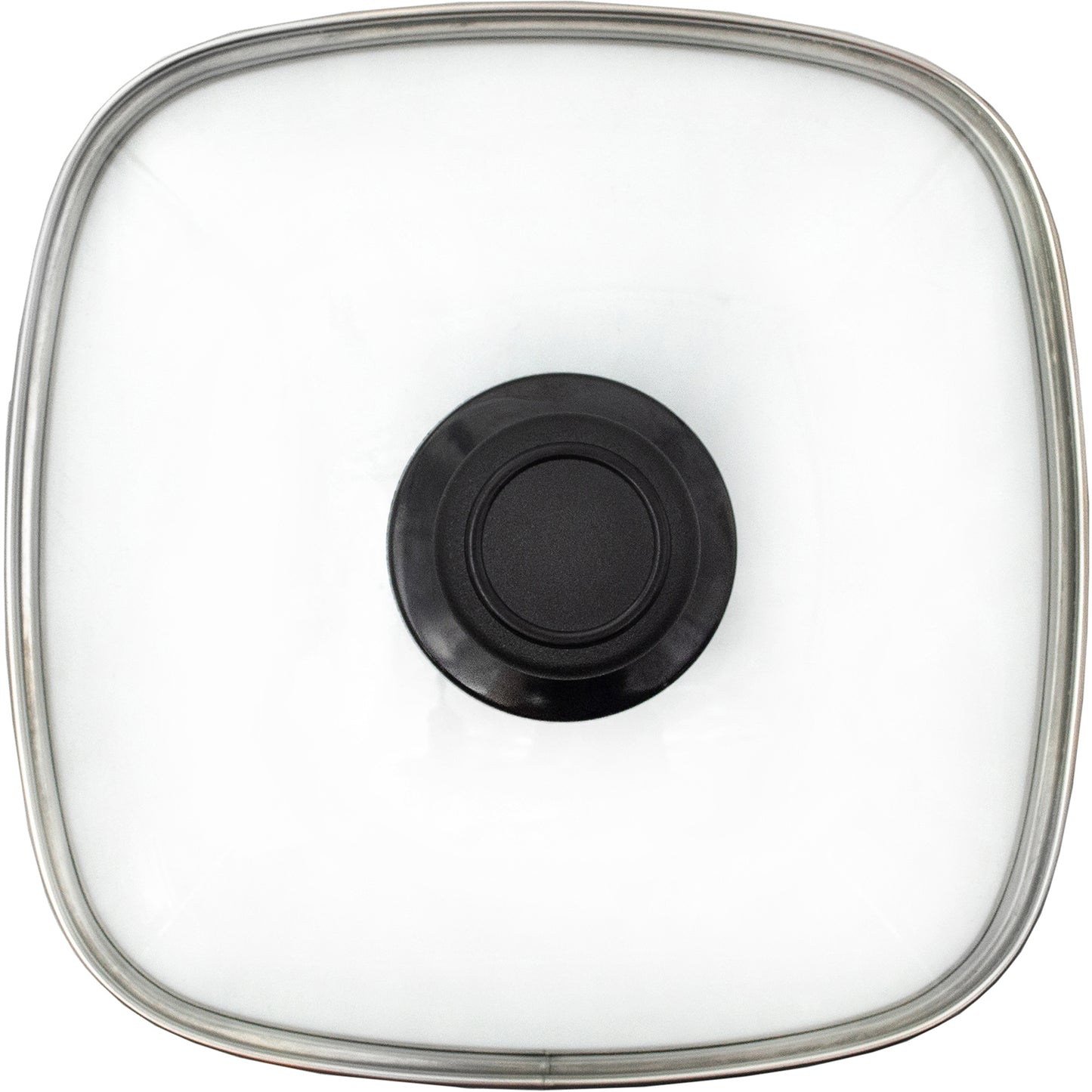 Eurolux Vollglasdeckel, eckig 28 x 28 cm, inkl, Deckelknopf | Saro EU0028-DK-EU