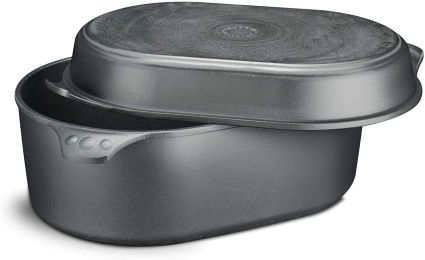 Eurolux Premium Guss-Bräter-Set, ca. 40 x 27 cm | Saro EU1000-3-SET